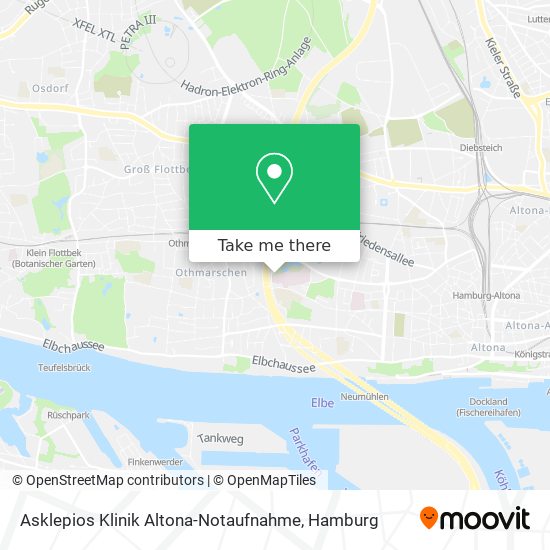 Asklepios Klinik Altona-Notaufnahme map