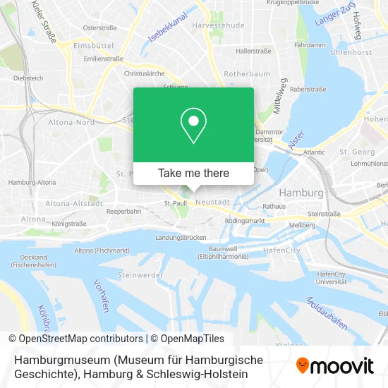 Карта Hamburgmuseum (Museum für Hamburgische Geschichte)