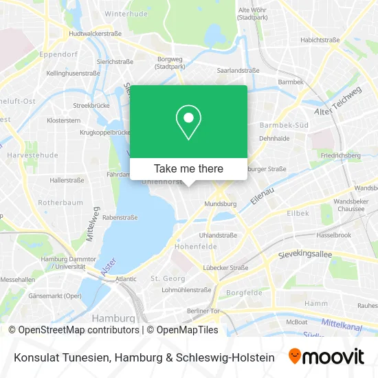 Карта Konsulat Tunesien