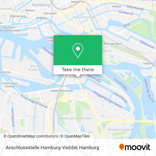 Anschlussstelle Hamburg-Veddel map