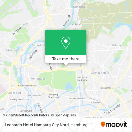 Карта Leonardo Hotel Hamburg City Nord