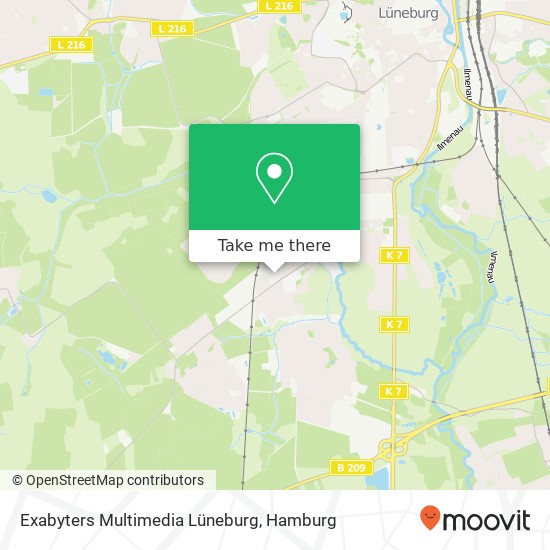 Exabyters Multimedia Lüneburg map