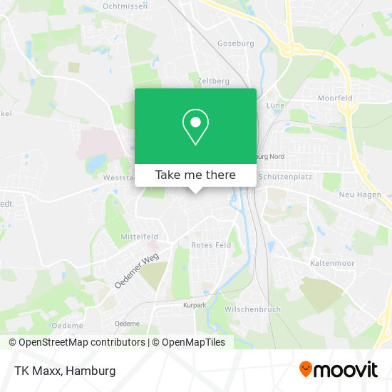 TK Maxx map