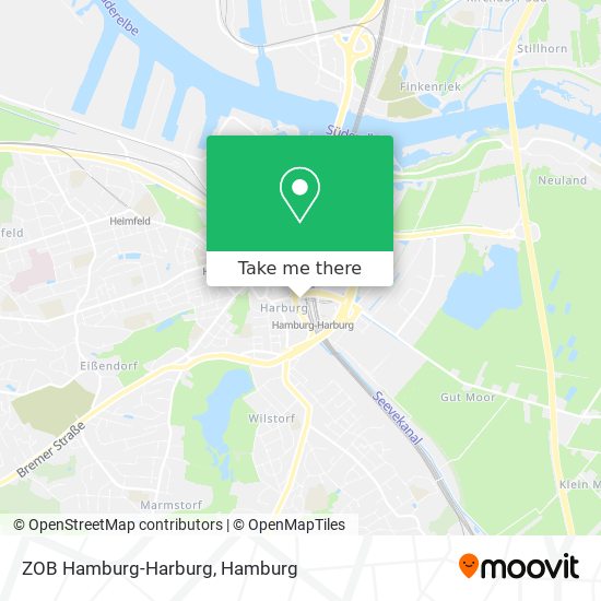 Карта ZOB Hamburg-Harburg