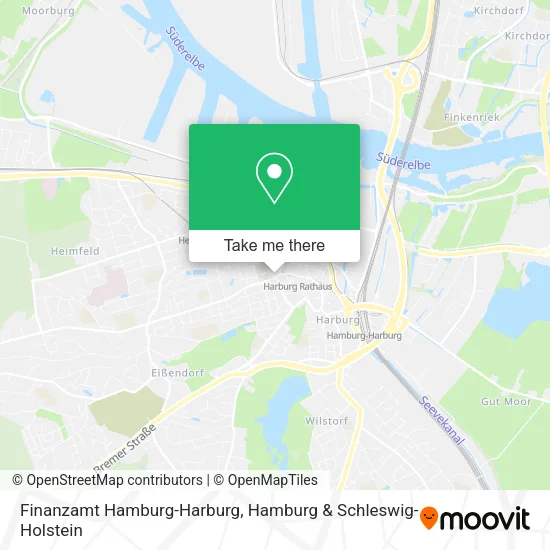 Карта Finanzamt Hamburg-Harburg