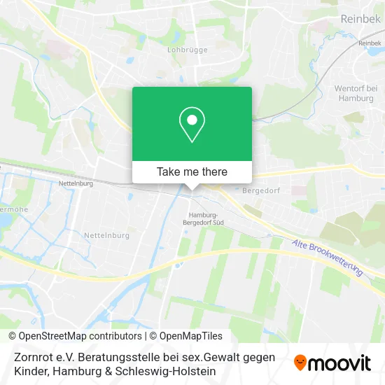 Карта Zornrot e.V. Beratungsstelle bei sex.Gewalt gegen Kinder