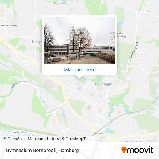 Gymnasium Bornbrook map