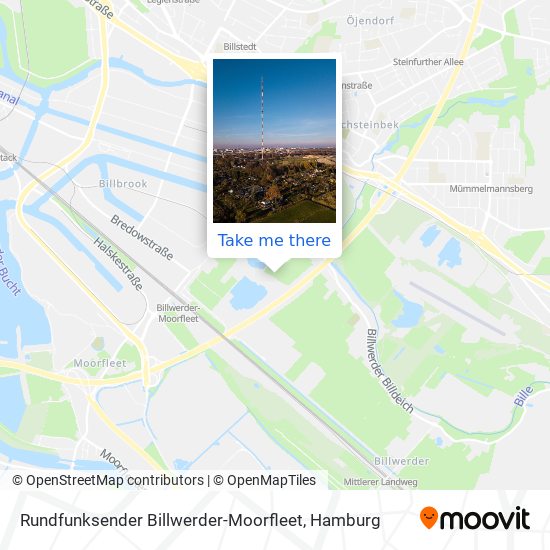 Rundfunksender Billwerder-Moorfleet map