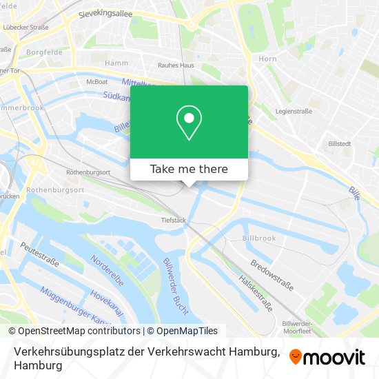 Verkehrsübungsplatz der Verkehrswacht Hamburg map