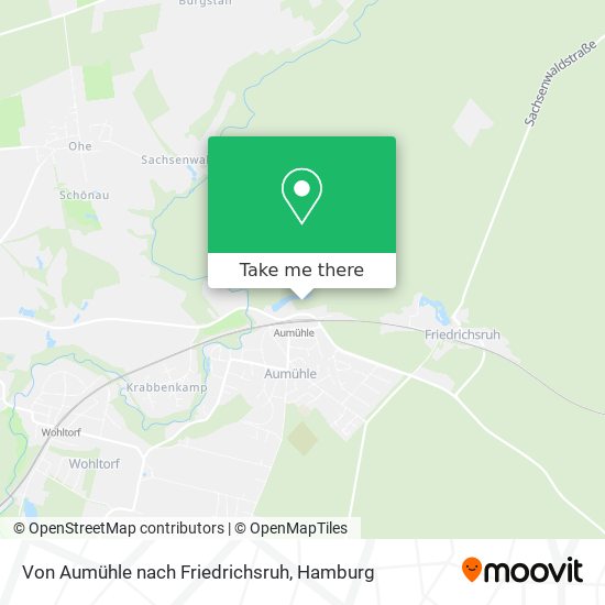 Von Aumühle nach Friedrichsruh map