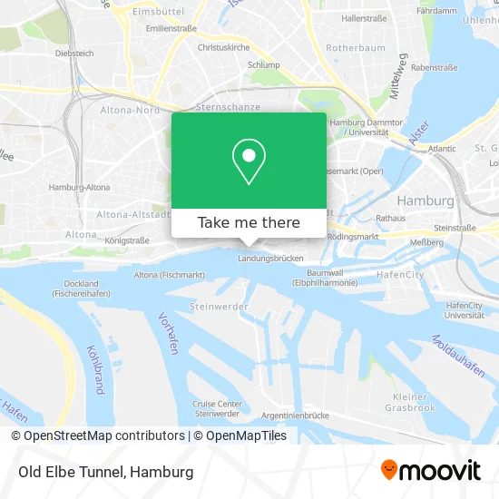 Карта Old Elbe Tunnel