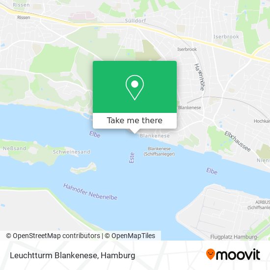 Leuchtturm Blankenese map