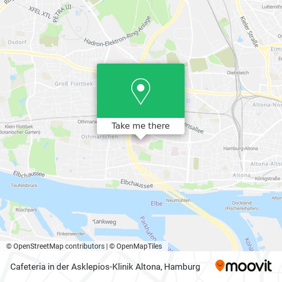Cafeteria in der Asklepios-Klinik Altona map