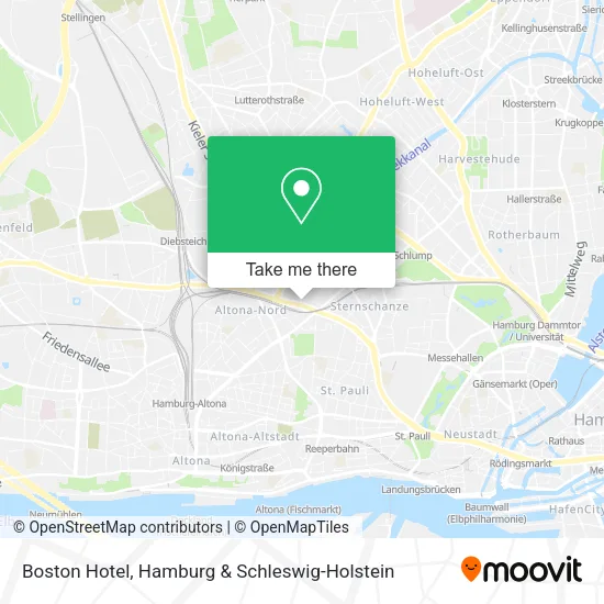 Карта Boston Hotel