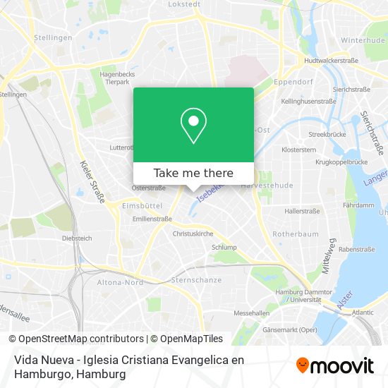 Карта Vida Nueva - Iglesia Cristiana Evangelica en Hamburgo