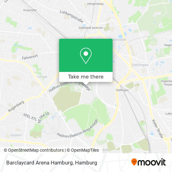 Barclaycard Arena Hamburg map