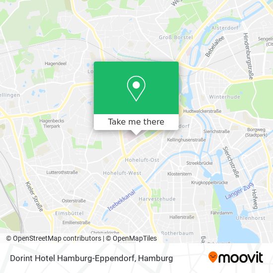 Dorint Hotel Hamburg-Eppendorf map