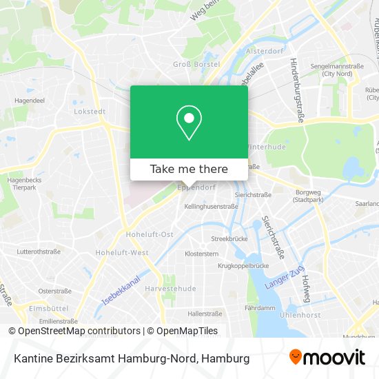 Kantine Bezirksamt Hamburg-Nord map