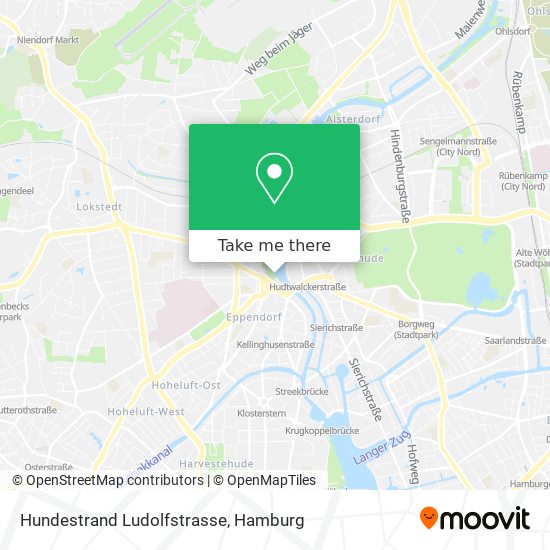 Hundestrand Ludolfstrasse map