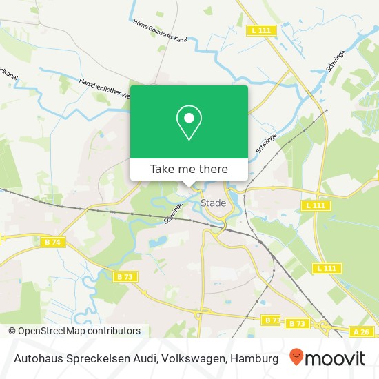 Autohaus Spreckelsen Audi, Volkswagen map