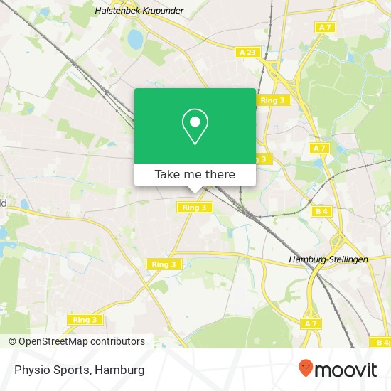 Physio Sports map