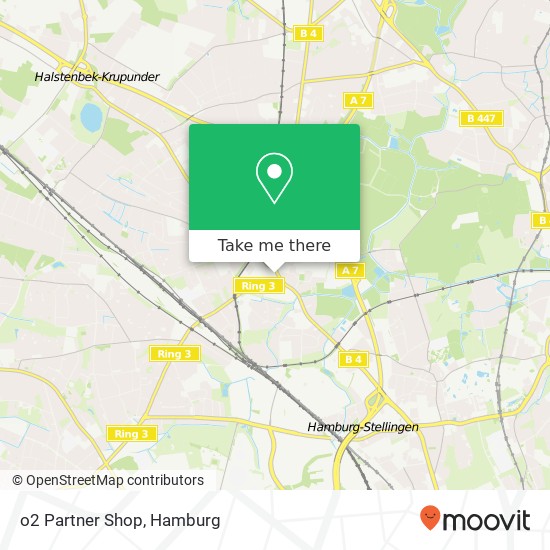 o2 Partner Shop map