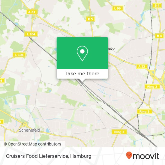 Карта Cruisers Food Lieferservice