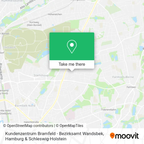 Kundenzentrum Bramfeld - Bezirksamt Wandsbek map