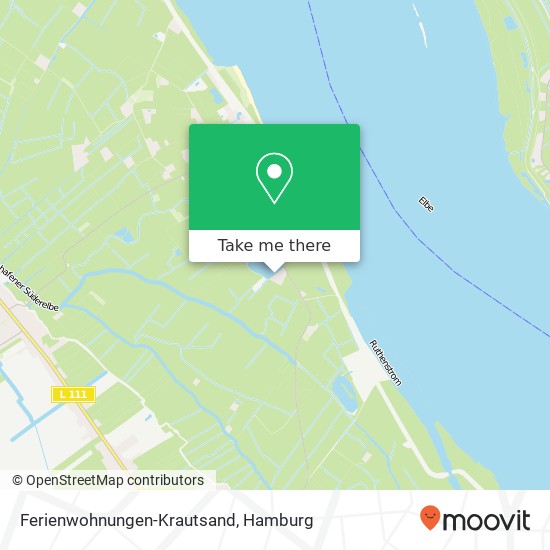 Карта Ferienwohnungen-Krautsand