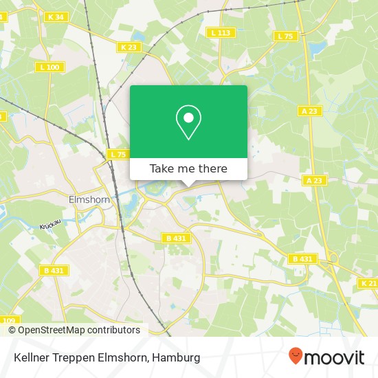 Карта Kellner Treppen Elmshorn