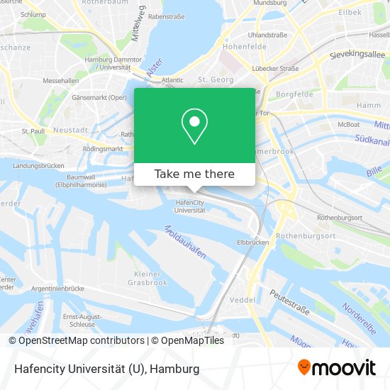 Hafencity Universität map