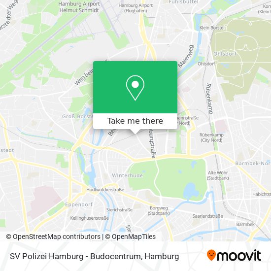 SV Polizei Hamburg - Budocentrum map