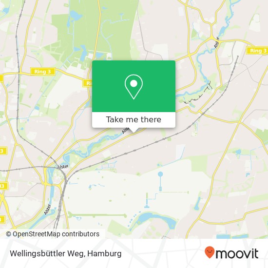 Wellingsbüttler Weg map