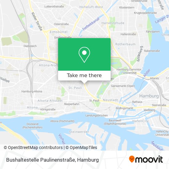 Bushaltestelle Paulinenstraße map