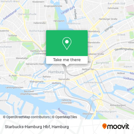 Карта Starbucks-Hamburg Hbf