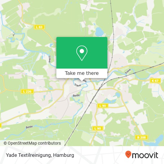 Yade Textilreinigung map