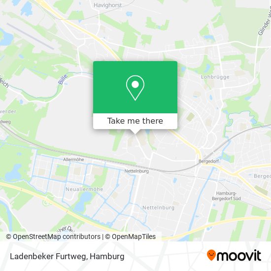 Ladenbeker Furtweg map