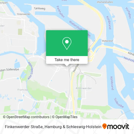 Карта Finkenwerder Straße