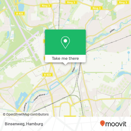 Binsenweg map