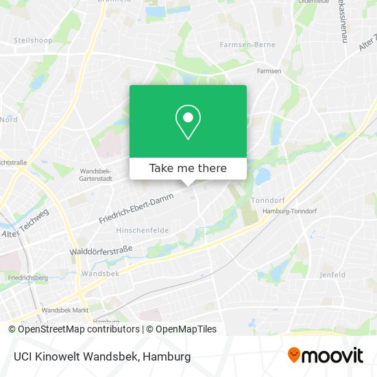 UCI Kinowelt Wandsbek map