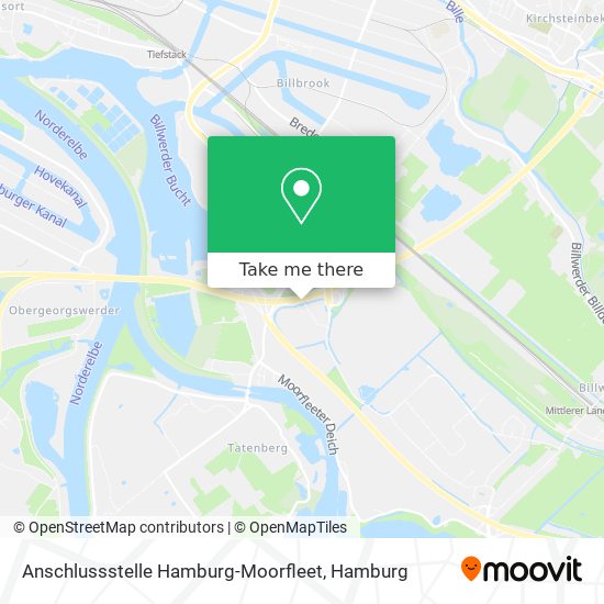Anschlussstelle Hamburg-Moorfleet map
