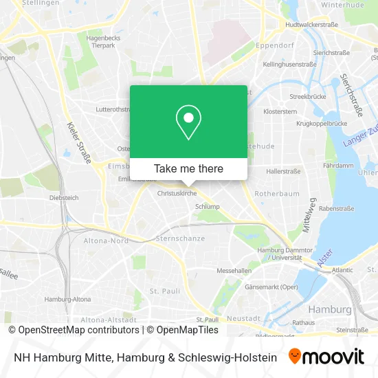 Карта NH Hamburg Mitte