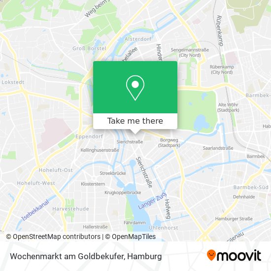 Wochenmarkt am Goldbekufer map