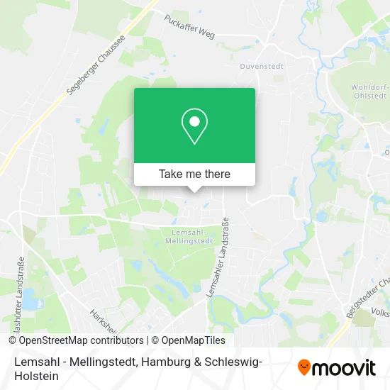 Lemsahl - Mellingstedt map