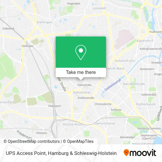 Ups Access Point map