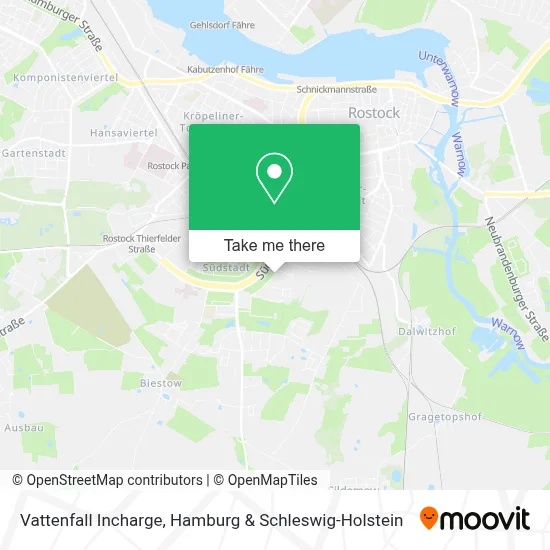 Vattenfall Incharge map