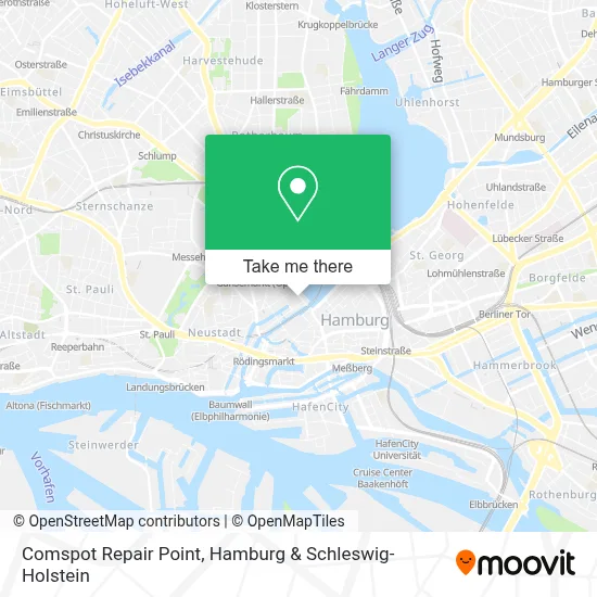 Comspot Repair Point map