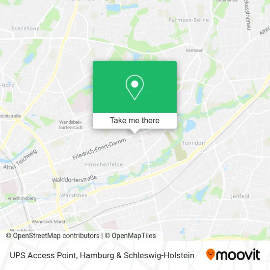 Ups Access Point map