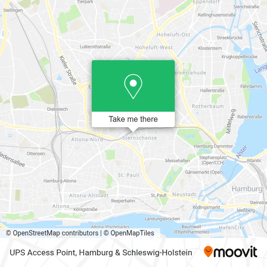 Ups Access Point map