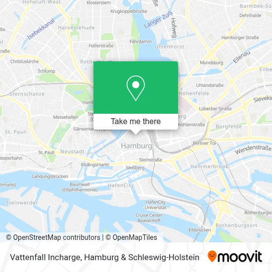 Vattenfall Incharge map